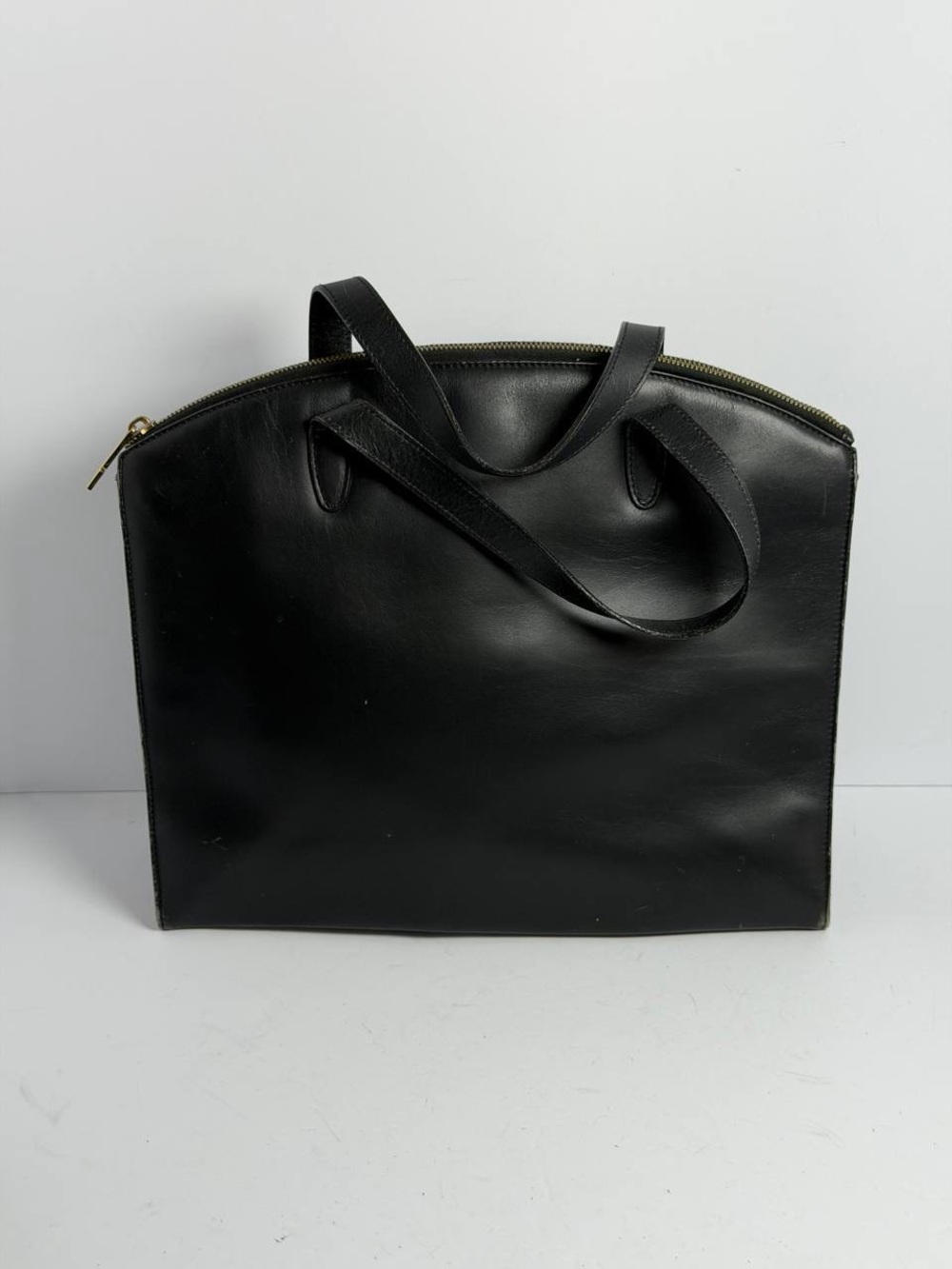 Vintage Gucci Black Leather Classic Handbag